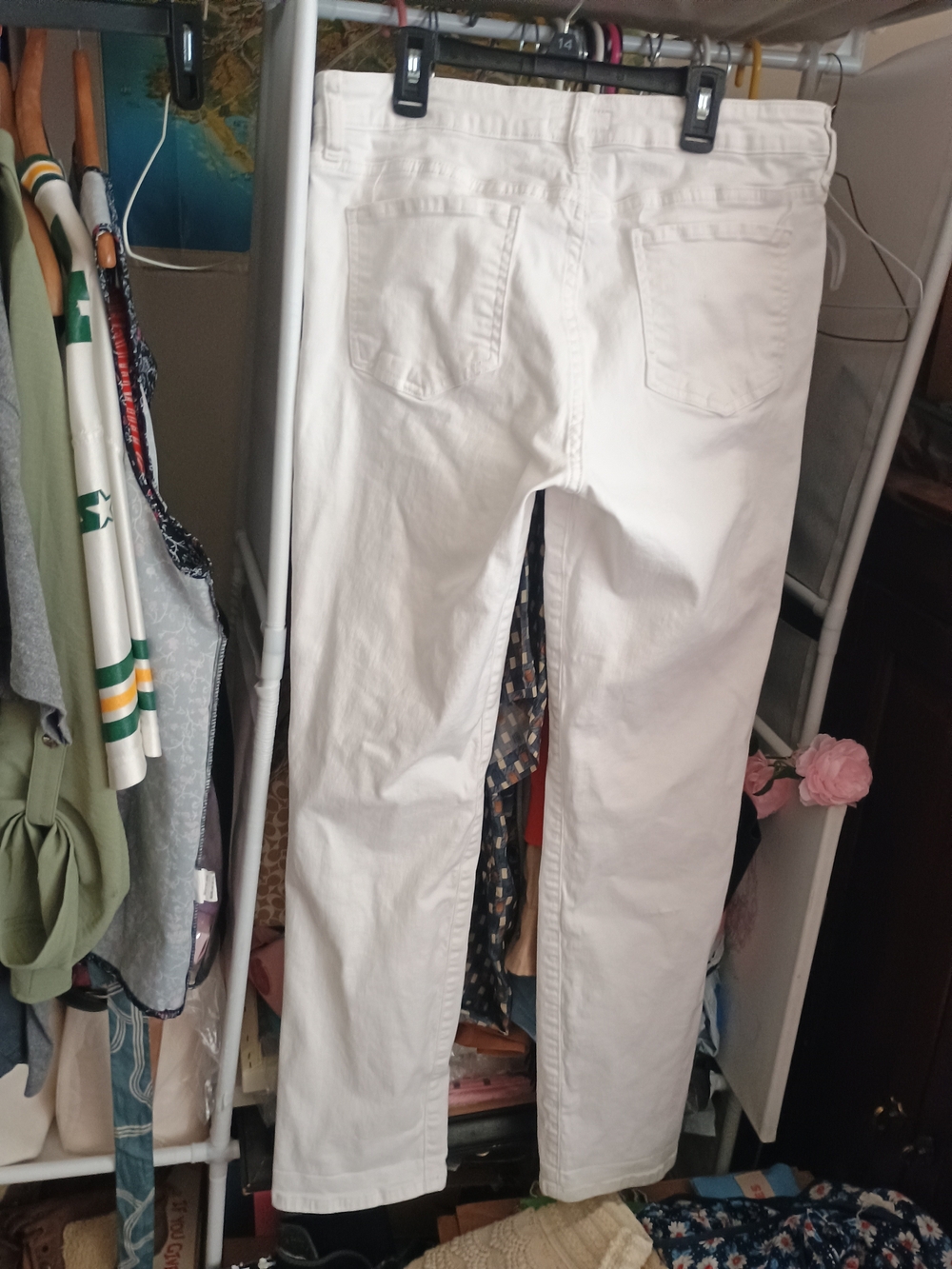 Kut from the Kloth NWOT White Straight Leg Jeans - Picture 5 of 8